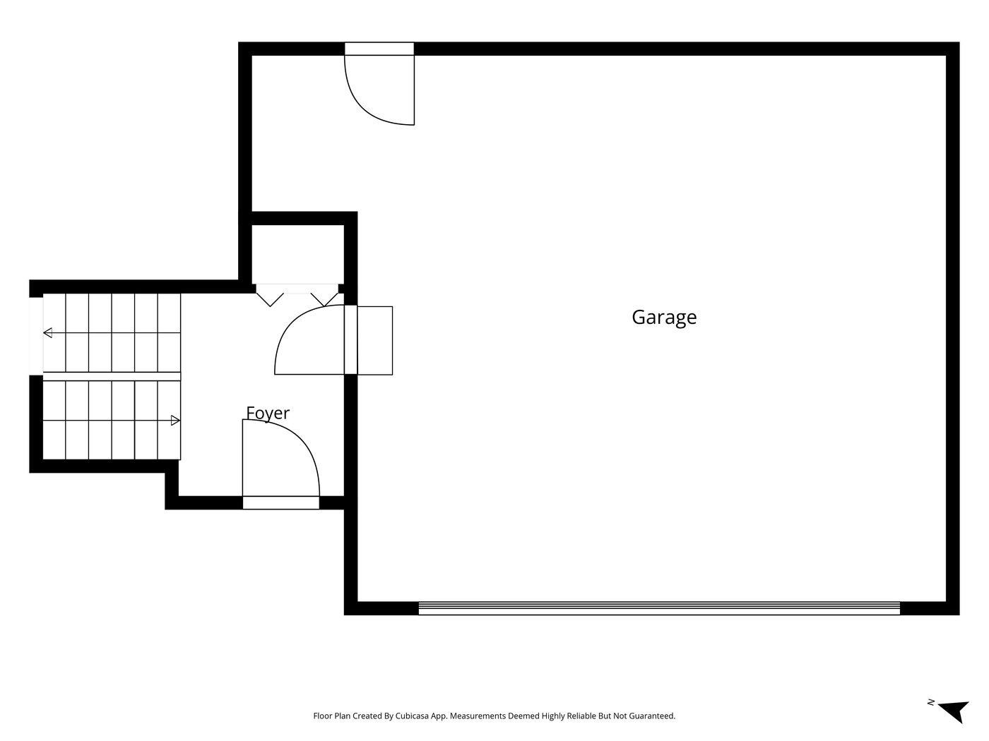 Entry level floor plan — foyer and 2-car garage — 6672 Dawn Way, Inver Grove Heights, MN